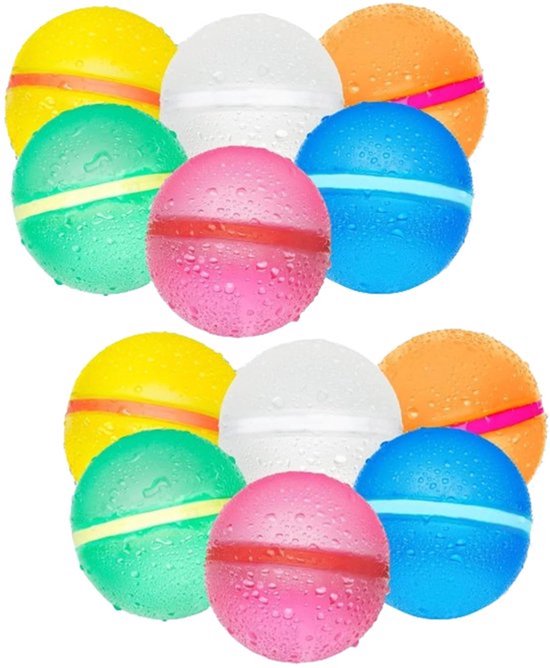 12 stuks waterbommen met automatische, magnetische waterbal, voor zwembad, strandfeest, zomer, waterpark