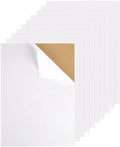 10 Vellen Zelfklevende Vilten Vellen, 30x21cm Fluwelen Kleverige Stof Zacht Stijf Vilt Fluwelen Plakkerige Achterkant voor Juwelendoos Lade Doe-Het-Zelf Ambachten (Wit)
