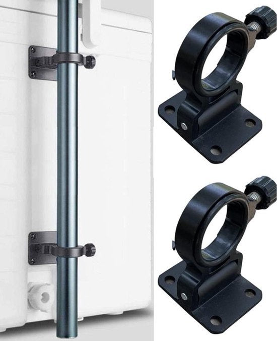Parasolhouder voor visparaplu - Set van 2 - Aluminium - Balkon en boot hengelhouder