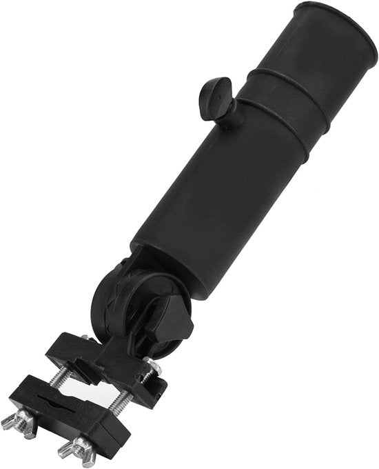 Parapluhouder voor Golf Trolley - Universele Golf Paraplu Houder - Verstelbare Basis en Hoek - Stabiele Fix voor Scootmobiel, Wandelwagen, Rolstoel