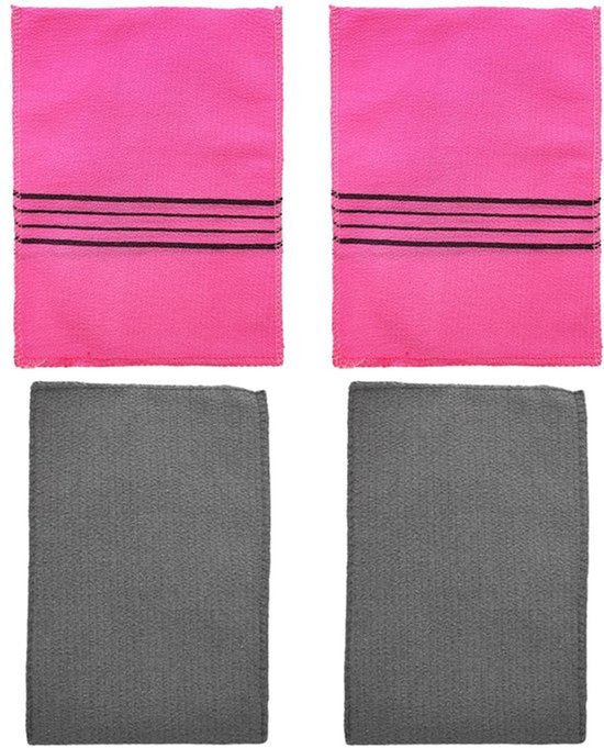 4 stuks Exfoliërende Handschoenen Koreaanse Exfoliërende Handschoen Koreaanse Lichaamshandschoenen voor Rug Schouder Voeten Armen