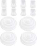 12 stuks vervangende onderdelen voor borstkolven geschikt voor Momcozy M5, inclusief 8 eendenbekventielen en 4 siliconen membranen voor optimale pasvorm en hygiëne