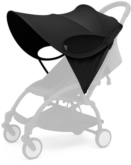 Zonnescherm Kinderwagen Zwart – Kinderwagen Luifel & Zonneklep – UV-bescherming – Past op Elke Buggy – Kinderwagen Accessoire