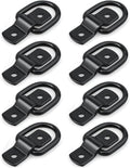 Heavy Duty Sjorbanden Ankers - Zwarte kleur - Voor ladingen op aanhangwagens, vrachtwagens, campers - 8 stuks