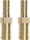 - Slang Fitting Adapter - Messing - Reducer - Barb - 12mm naar 8mm - Buis Splicer Joiner Connector - Geschikt voor Luchtpijp Waterpijp Brandstofpijp Olie Pijp.