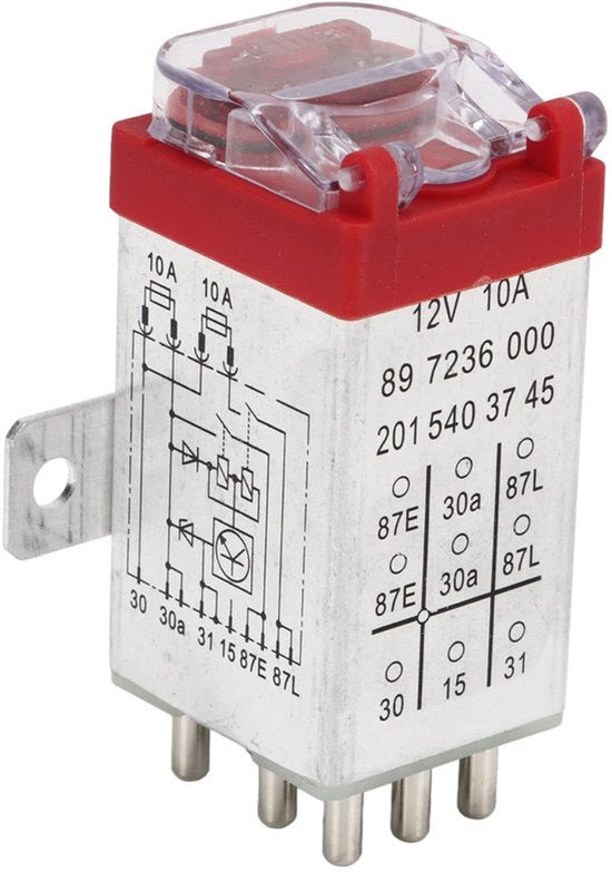 Overspanningsbeveiligingsrelais geschikt voor Mercedes R129 SL500 en modellen R107 W124 W126 W201, met stabiele prestatie en slijtvast ontwerp geschikt voor betrouwbare overbelastingbescherming