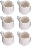 stuks mini witte keramische melkkannen met handvat, kleine koffiemelk, melkkan, kan voor keuken, koffie, thee, melk, room, saus, gegoten, 100 ml