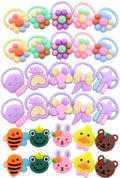 - Elastische haaraccessoires - Meisjes - Mix kleuren - Haarelastiekjes - Zacht - Paardenstaarthouders - Geschikt voor baby's, peuters en meisjes - Madelievestas - 30 stuks - Haaraccessoires.